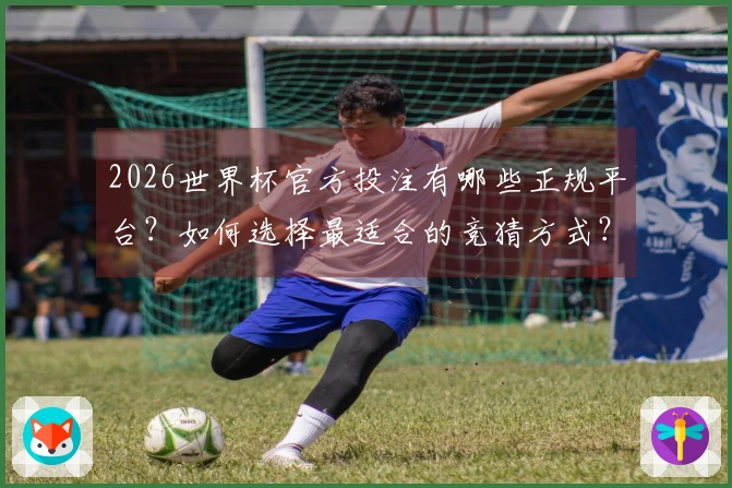 2026世界杯官方投注有哪些正规平台？如何选择最适合的竞猜方式？